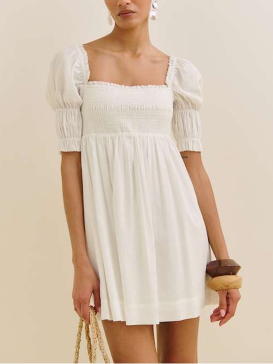 Reformation Dresses & Skirts - Reformation Dione mini dress Ivory